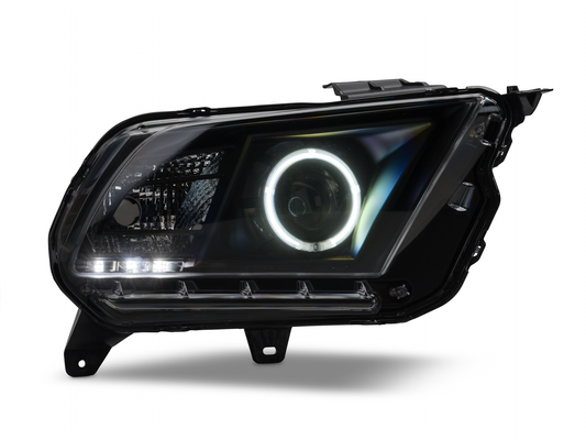 Raxiom CCFL Halo Projector Headlights; Black Housing; Clear Lens