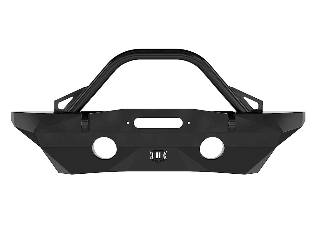 07-18 JK PRO SERIES MID WIDTH FRONT BUMPER REC WINCH MNT W/ BAR