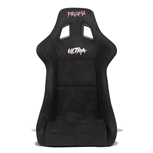 NRG Innovations NRG-FRP-302MAR-PRISMA Universal Fixed Back Bucket Racing Seat for 6-Point Harnesses, Size L, Maroon Seat Cover