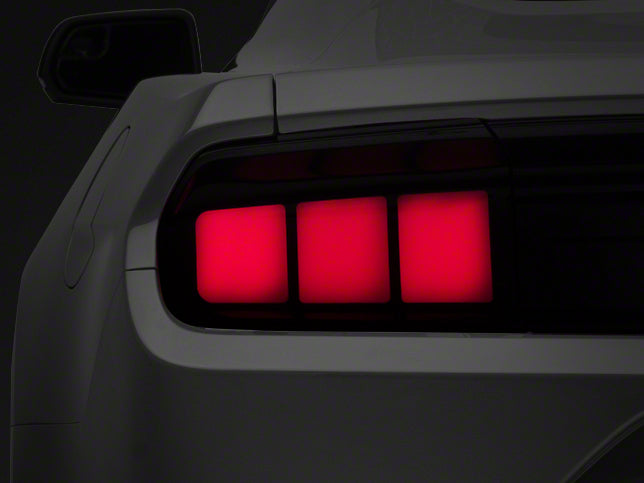 Raxiom Profile LED Tail Lights; Gloss Black Housing; Red Lens