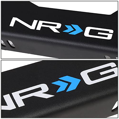 NRG Innovations NRG-RSC-100MB Adjustable Mild Steel Bucket Racing Seat Side Mounting Bracket Kit, Black Powder Coat