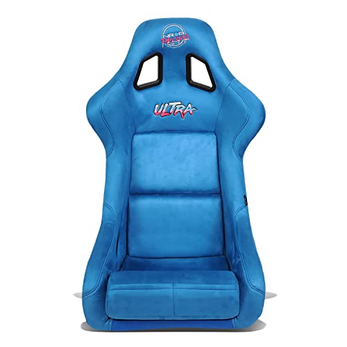 NRG Innovations NRG-FRP-302MAR-PRISMA Universal Fixed Back Bucket Racing Seat for 6-Point Harnesses, Size L, Maroon Seat Cover