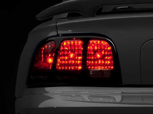 Raxiom Tail Lights; Black Housing; Smoked Lens