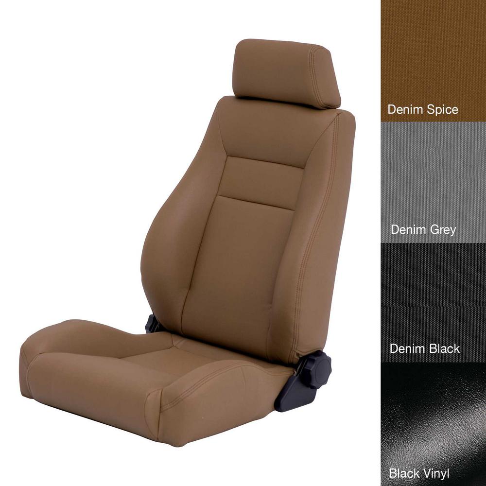 Seat - Front - Contour Sport Bucket W/ Recliner - Spice Denim