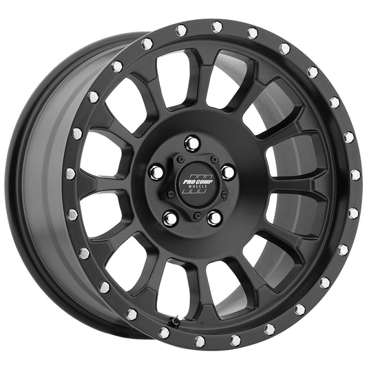 Rockwell Satin Black 18x9 5x5 5BS Offset 0mm Cap P/N 503432700