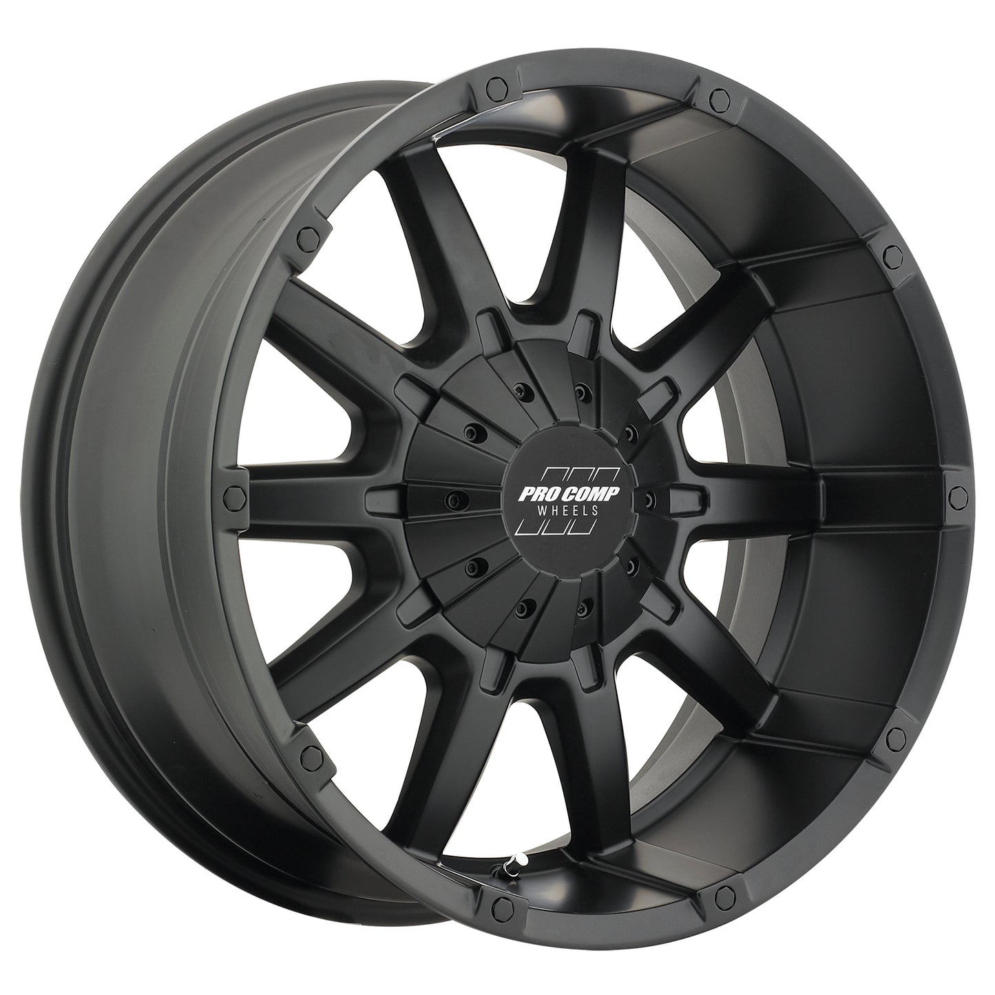 10 Gauge Satin Black 20x9 5x5 4.5BS Offset -12mm Cap P/N 505056800