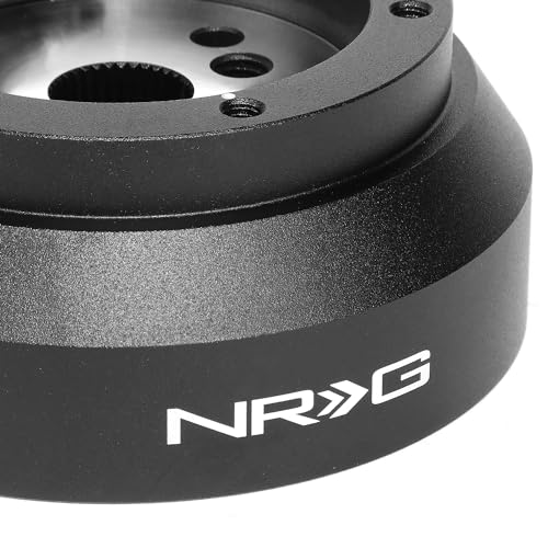 NRG Innovations NRG-SRK-170H Racing Style Steering Wheel Quick Release Short Hub Adapter, 6 X 70mm Bolt Pattern, Black Body