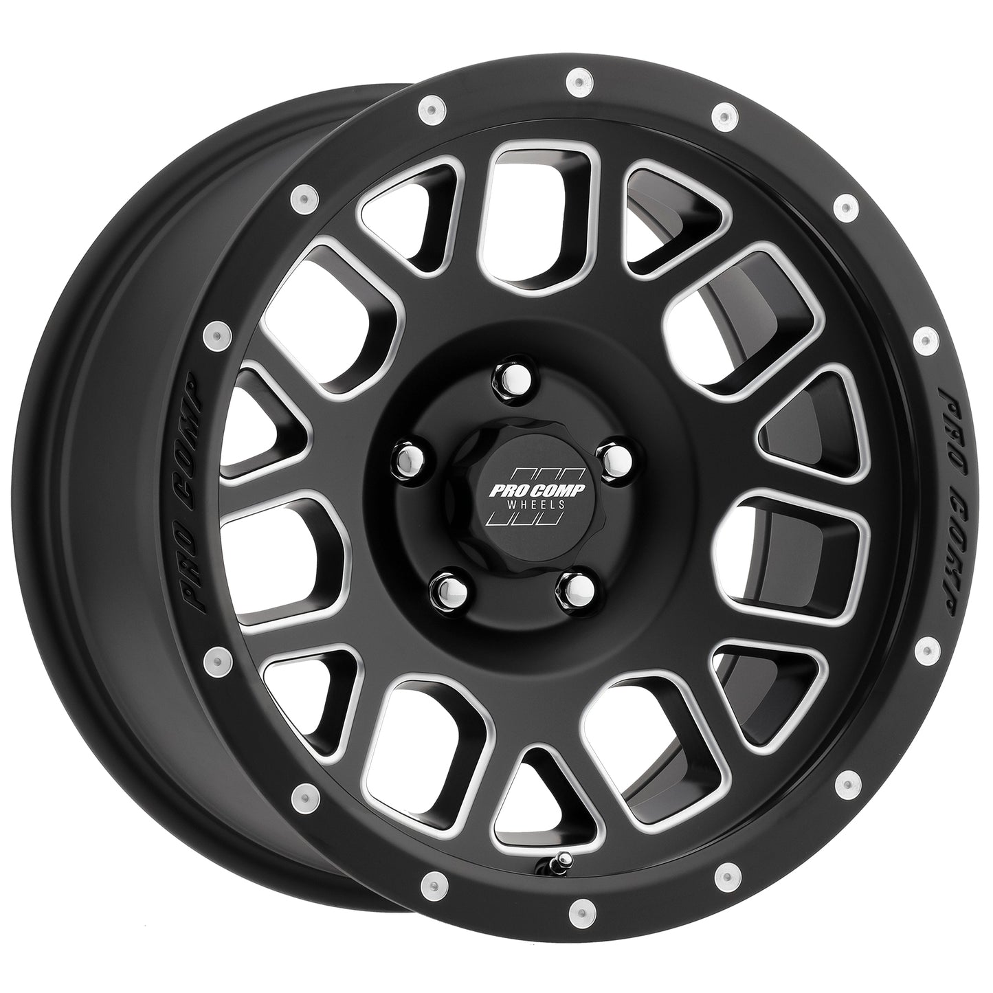 Vertigo Satin Black Milled 17x9 5x5 4.75BS Offset -6mm Cap P/N 5040556000