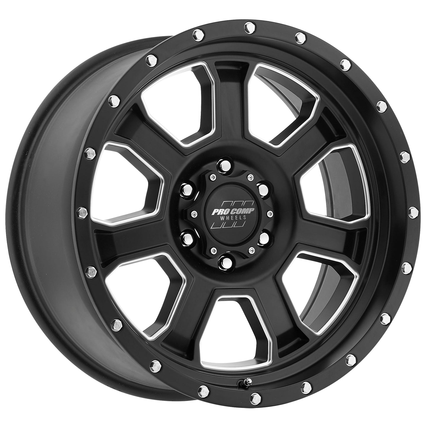 Sledge Satin Black Milled 20X9 6x135 5BS Offset 0mm Cap P/N 503434200