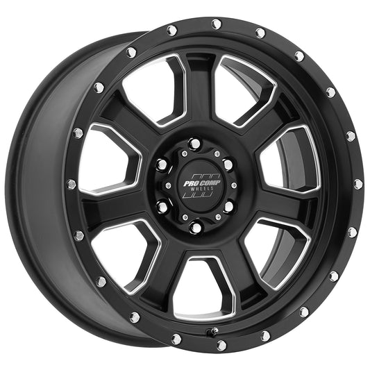 Sledge Satin Black Milled 20X9 6x135 5BS Offset 0mm Cap P/N 503434200