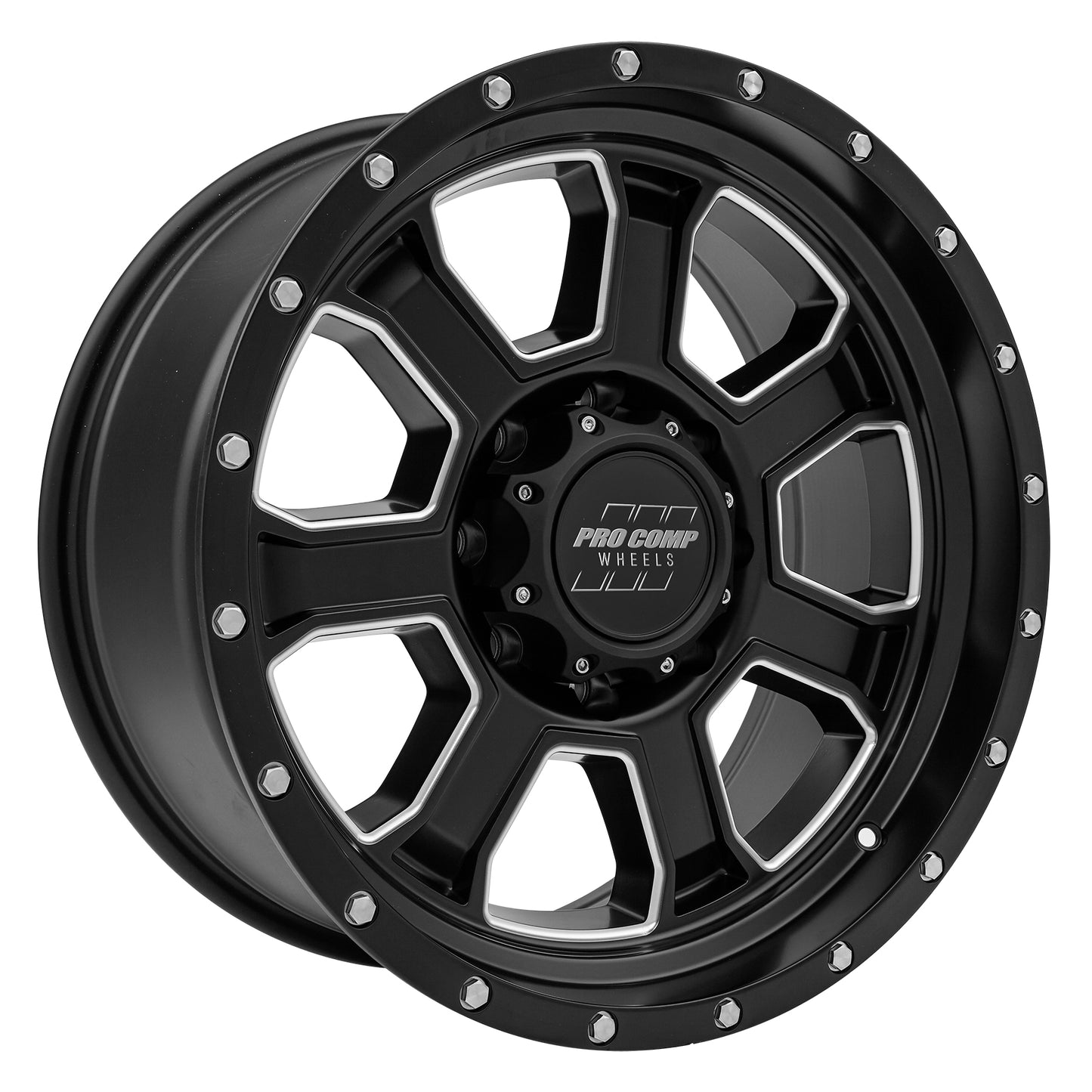 Sledge Satin Black Milled 20X9 8x170 5BS Offset 0mm Cap P/N 503451501