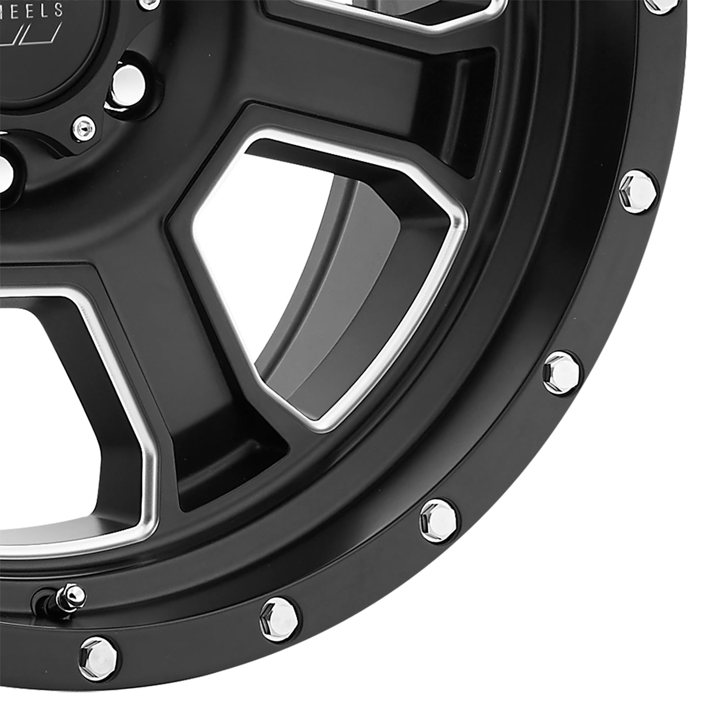 Sledge Satin Black Milled 20X9 6x5.5 5BS Offset 0mm Cap P/N 503434200