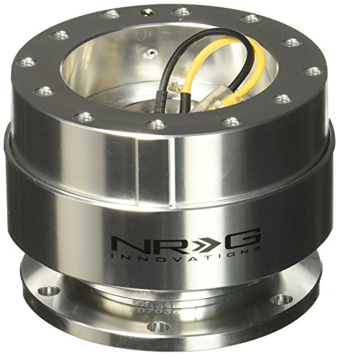 NRG Innovations NRG-SRK-100TI Race Steering Wheel Quick Release Adapter Black Body/Titanium Chrome Ring 6-Hole