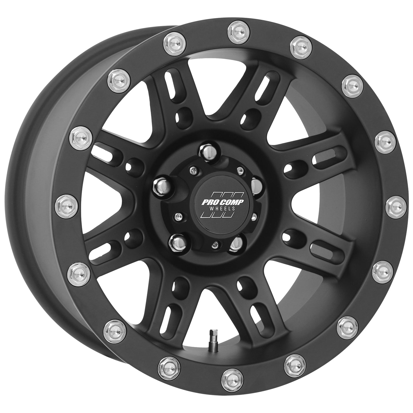 Stryker Matte Black 16x8 5x4.5 4.5BS Offset 0mm Cap P/N 703154500