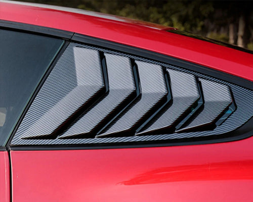 Rear Quarter Window Louvers For Ford Mustang 2015-2021 Scoops Spoiler