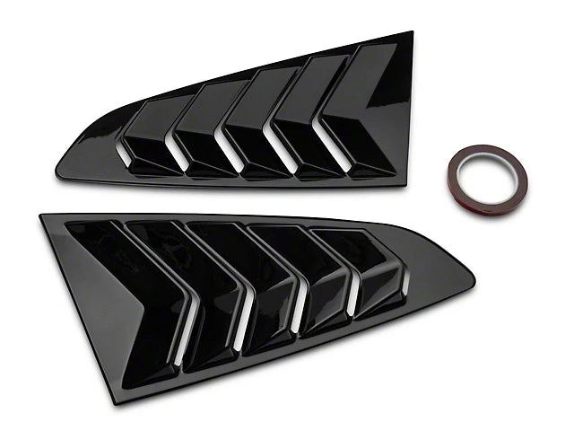 Rear Quarter Window Louvers For Ford Mustang 2015-2021 Scoops Spoiler