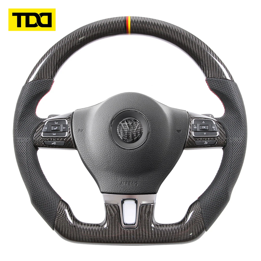 TDD carbon fiber steering wheel core for Volkswagen VW Golf 5 Mk5 GTI