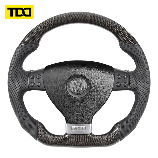 TDD carbon fiber steering wheel core for Volkswagen VW Golf 5 Mk5 GTI