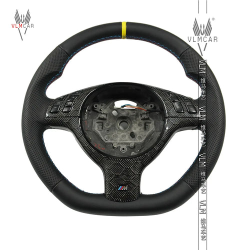 VLMCAR Carbon Fiber Steering Wheel Compatible For BMW E46 M3 Hand Made