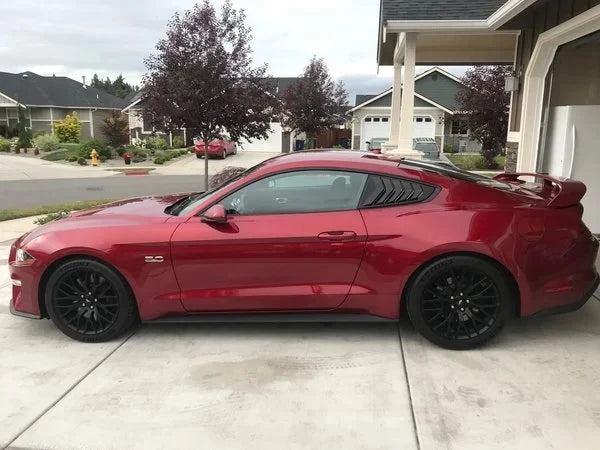 Rear Quarter Window Louvers For Ford Mustang 2015-2021 Scoops Spoiler