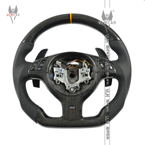 VLMCAR Carbon Fiber Steering Wheel Compatible For BMW E46 M3 Hand Made