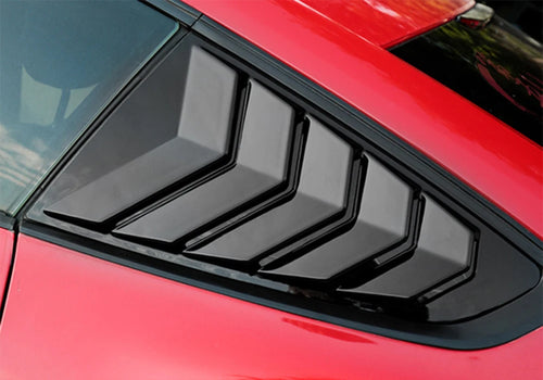 Rear Quarter Window Louvers For Ford Mustang 2015-2021 Scoops Spoiler