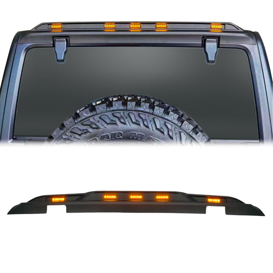 Rear Roof Spoiler W/ Amber LED Lights