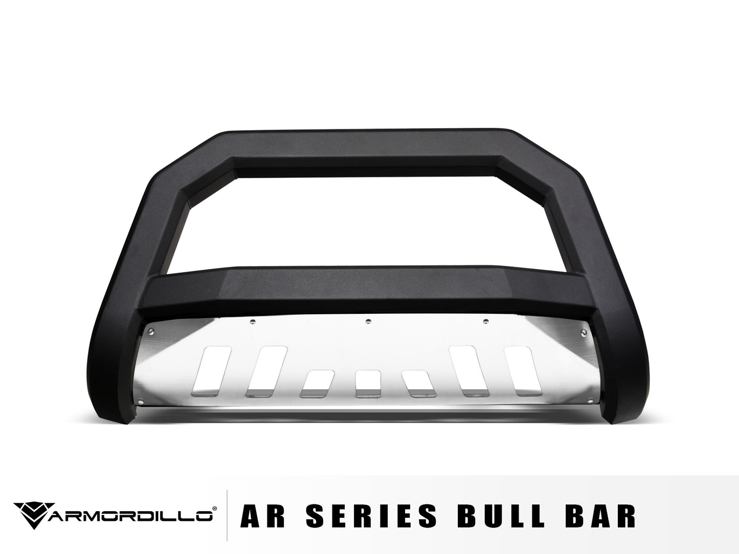 2007-2014 Chevrolet Avalanche AR Bull Bar - Matte Black W/Alum. Skid Plate