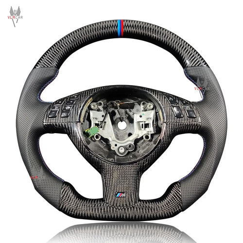 VLMCAR Carbon Fiber Steering Wheel Compatible For BMW E46 M3 Hand Made