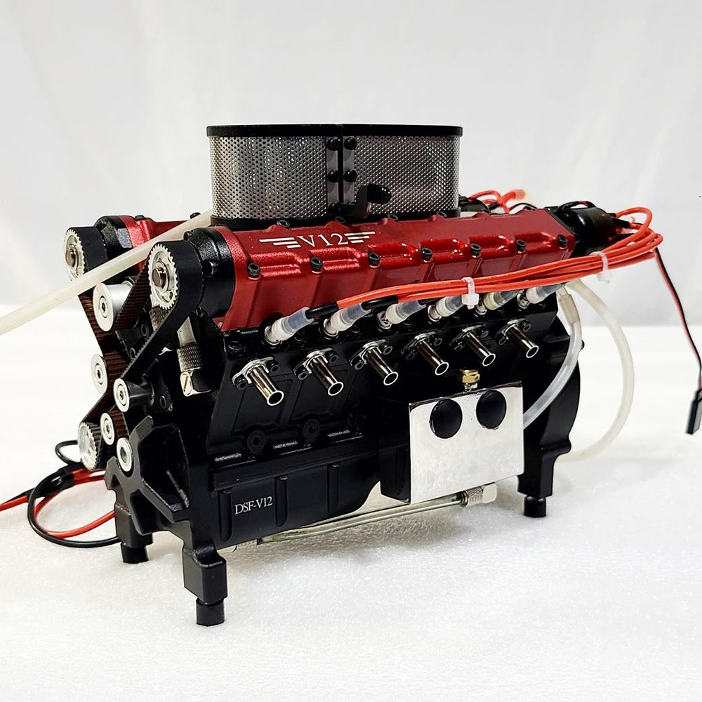 49.89cc Gasoline Engine Model V12 Metal Internal Combustion Engine