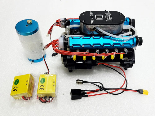 49.89cc Gasoline Engine Model V12 Metal Internal Combustion Engine