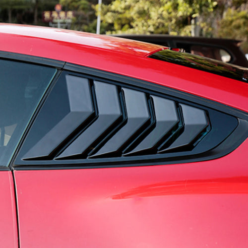 Rear Quarter Window Louvers For Ford Mustang 2015-2021 Scoops Spoiler