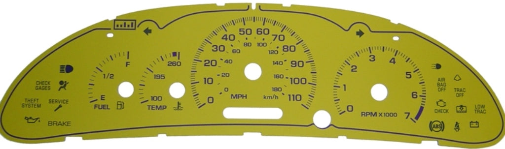 US Speedo Custom Gauge Face