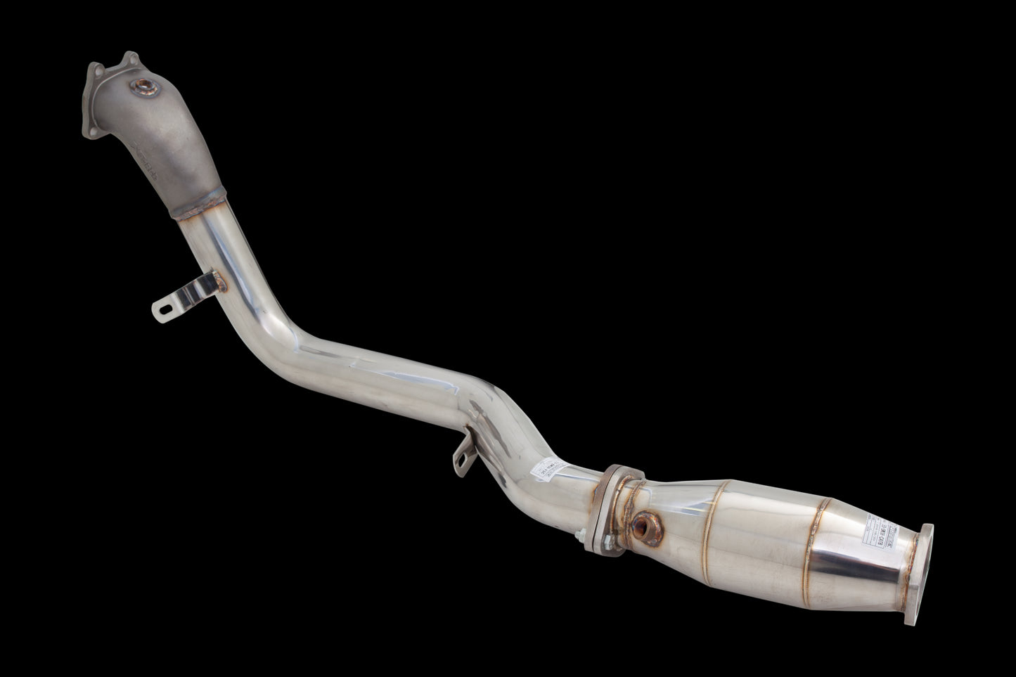 Subaru WRX/STi  Stainless Steel 3" Turbo Dump Pipe With High Flow Metallic Cat (Does Not Fit OEM Catback); Exhaust Manifold Down Pipe