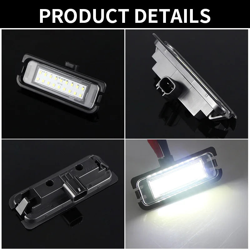 2Pcs Led Number License Plate Lights For Ford Mustang 2015 2016 2017