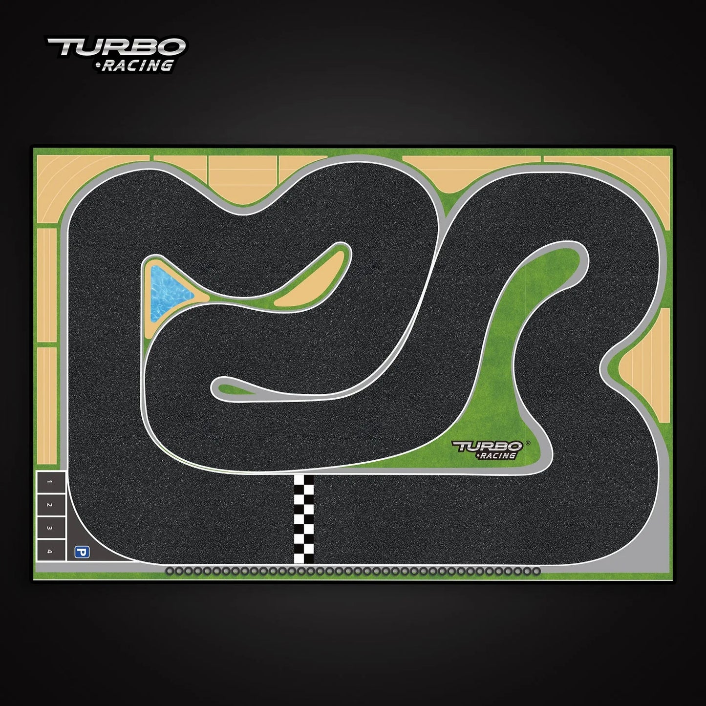 120 x 80 cm Mini Car Track  Fit for Different Scale RC Car Turbo