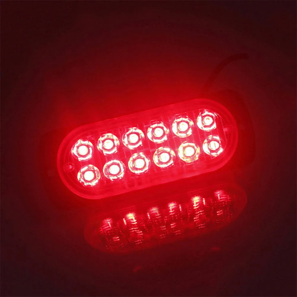 12LED Work Light Off-Road Car Trucks Safety Urgent Working Fog Red