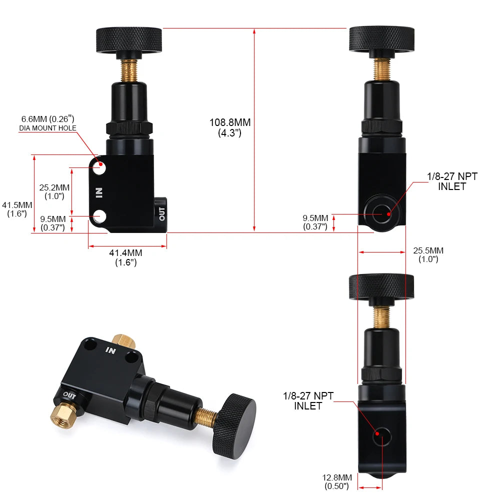 VR - Brake Bias Proportioning Valve Pressure Regulator For Brake