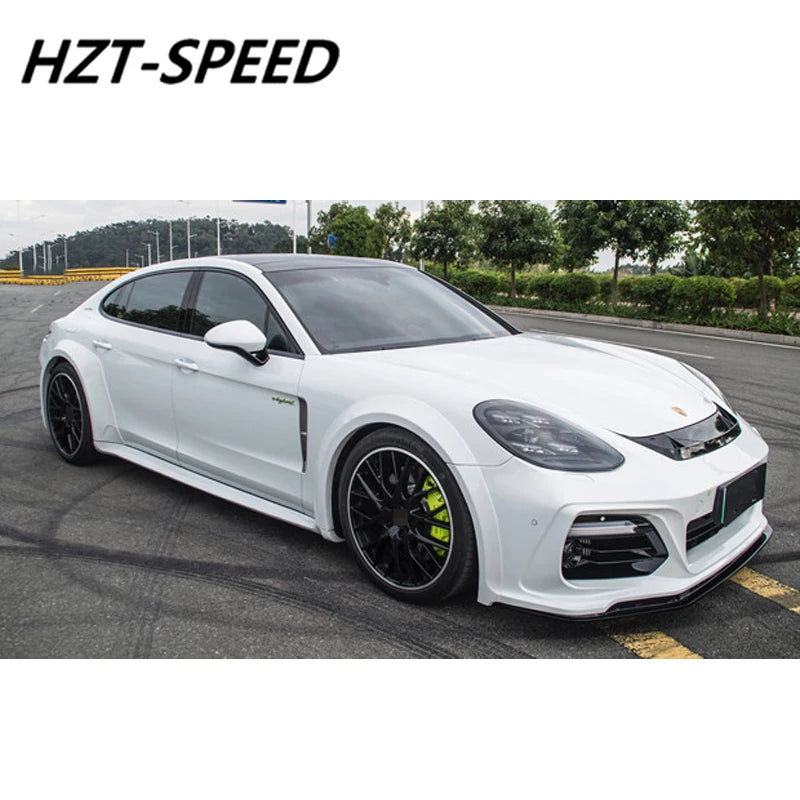 Wide Style Unpainted FRP Material Car Body Kit Front Rear Bumper Lip