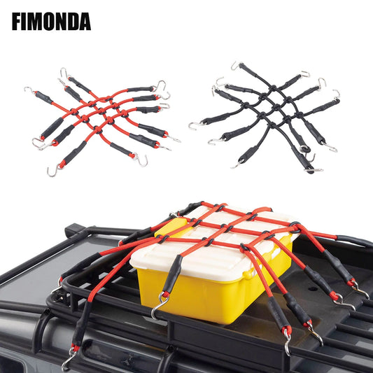 14.5*14.5cm Elastic Luggage Net Roof Rack Hooks for 1/10 RC Car