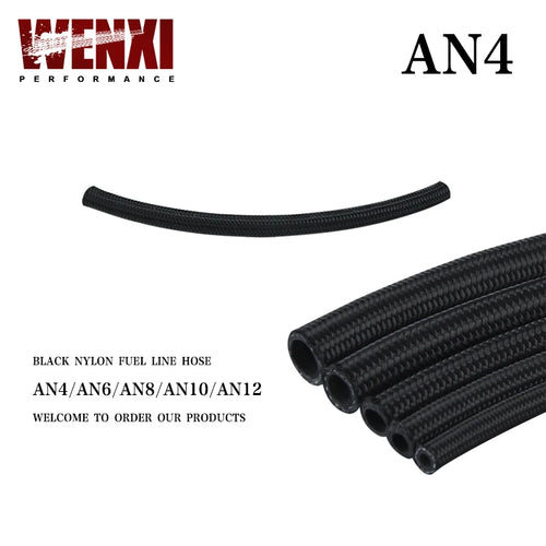 10 AN AN4 AN6 AN8 AN10 Pro's Lite Black Racing Hose Fuel Oil Line 350