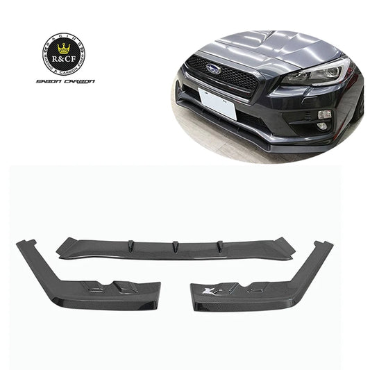 2015-18  3-PC MP style  Carbon Fiber FRONT BUMPER LIP SPLITTER  For