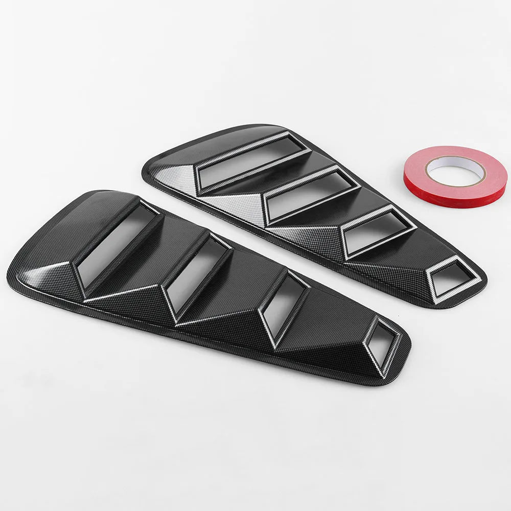 1/4 Quarter Black Side Window Louvers Scoop Cover Vent For 05-14 Ford