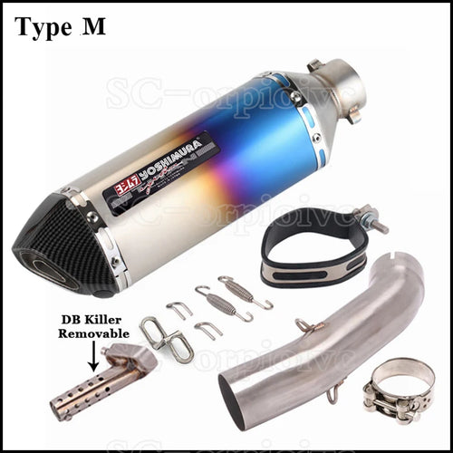 Yoshimura Exhaust Modified Muffler Escape moto Middle Link Pipe For