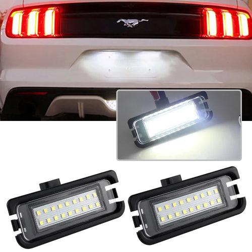 2Pcs Led Number License Plate Lights For Ford Mustang 2015 2016 2017