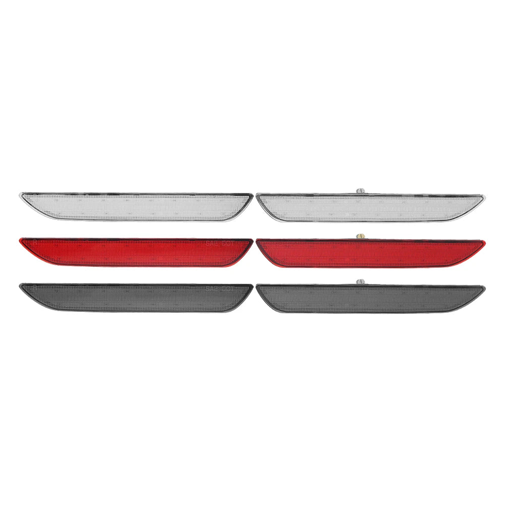 2Pcs Car LED Rear Bumper Side Marker Lights Red Sidemarker Blinker