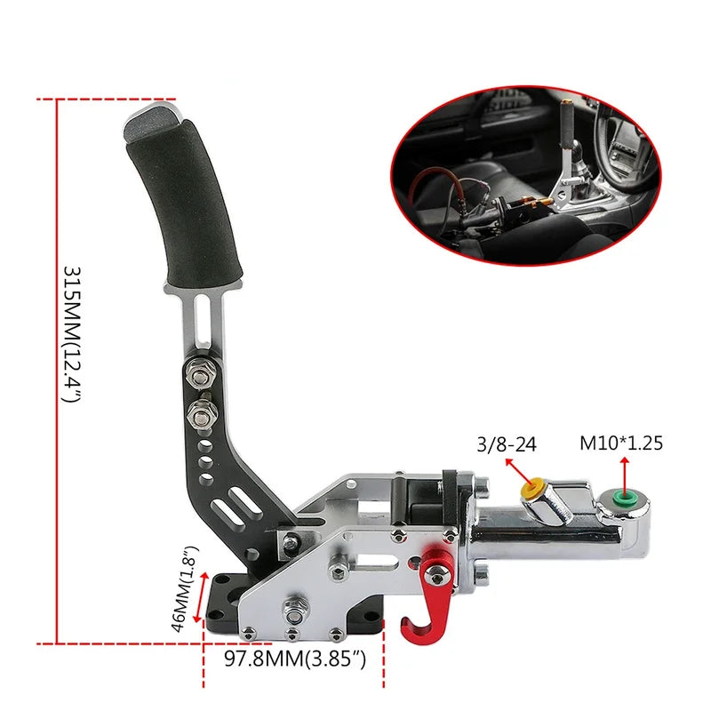 Universal Hydraulic hand brake E-brake Drift Race Hand Black Long