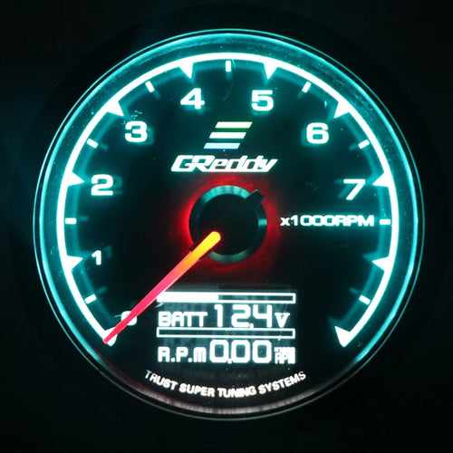 7 Color Turbo Boost Gauge Car Multi LCD Digital Display Racing Meter