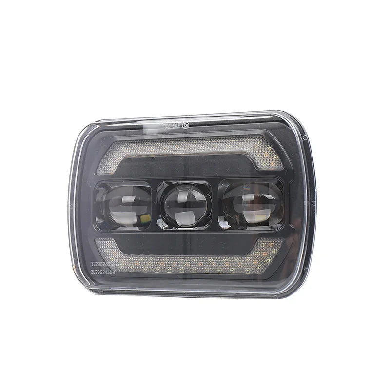 7"x 5" LED High Low Beam Rectangular Headlight for Jeep Wrangler YJ