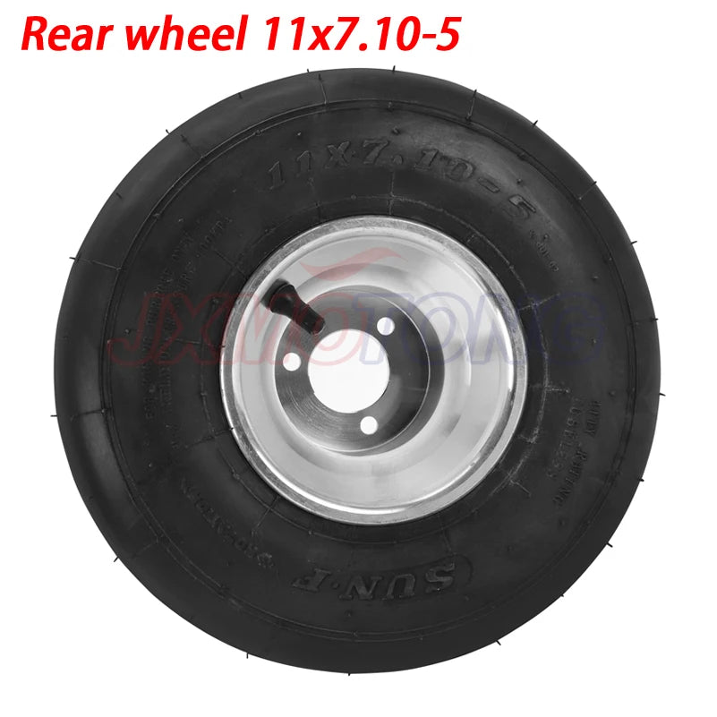 Rear wheel 11x7.10-5 Kart wheel rim Motor sport golf off-road vehicle